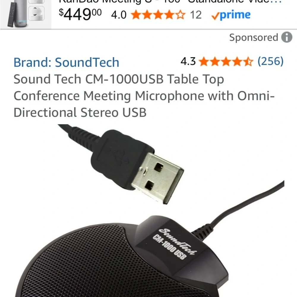 Black USB Computer Microphone